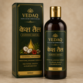 VEDAQ Ayurvedic Hair Oil | 18-Herb Hair Care Formula | Traditional Herbal Hair Oil for Strong & Healthy Hair